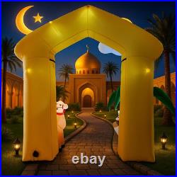 Ramadan Inflatable LED Lights 10FT Moon Arch Camel Muslim Islamic Decoration