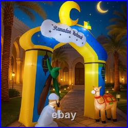Ramadan Inflatable LED Lights 10FT Moon Arch Camel Muslim Islamic Decoration