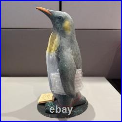 Rare 13×7.5 In. Ino Schaller Bayern Penguin Statuette With Mini Penguin Ornament