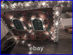 Rare 36 Giant YULESCAPES Vintage Blow Mold Foam Gingerbread House Christmas