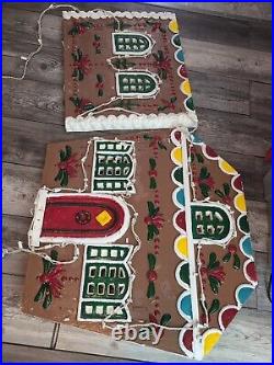 Rare 36 Giant YULESCAPES Vintage Blow Mold Foam Gingerbread House Christmas