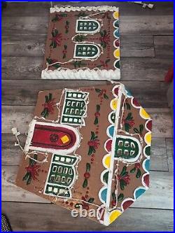 Rare 36 Giant YULESCAPES Vintage Blow Mold Foam Gingerbread House Christmas