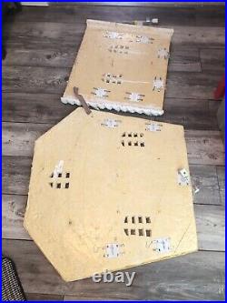 Rare 36 Giant YULESCAPES Vintage Blow Mold Foam Gingerbread House Christmas