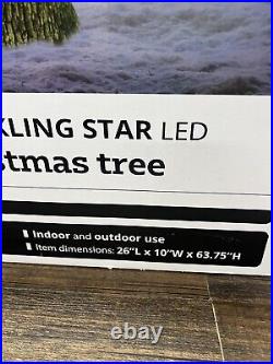 Rare 64 Twinkling Star Led Christmas Tree Tilting