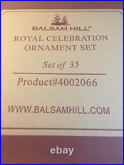 Rare Balsam Hill Royal Celebration Ornaments (set of 35) NIB, Hand-Blown Glass