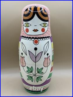 Rare Crate & Barrel Suzy Ultman Matryoshka Nesting Dolls Christmas Discontinued
