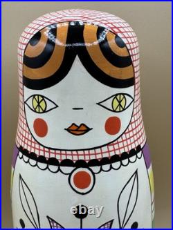 Rare Crate & Barrel Suzy Ultman Matryoshka Nesting Dolls Christmas Discontinued