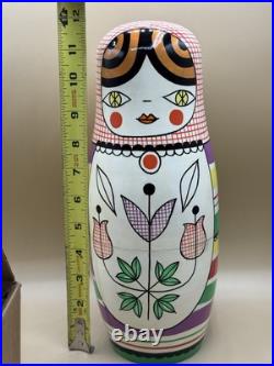 Rare Crate & Barrel Suzy Ultman Matryoshka Nesting Dolls Christmas Discontinued