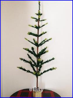 Rare Genuine Antique Vintage Goose Feather Christmas Tree 4 Feet (47 Inches)