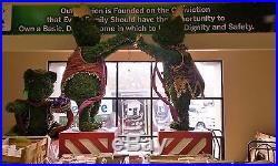 Rare Giant Festive Holiday Bear Decoration Ornament (Houston Texas)