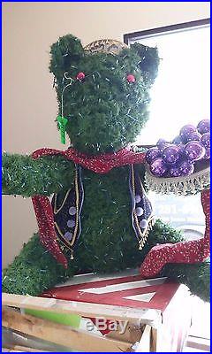 Rare Giant Festive Holiday Bear Mall Decoration Ornament (Houston Texas)