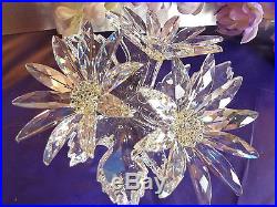 Rare Maxi Flower Arragement Swarovski Silver Crystal Retired 2008NIB