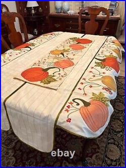 Rare Pier One Three piece Thanksgiving Table runners