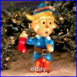 Rare Rudolph Tinsel Hermey Dentist Elf Lighted Outdoor Yard Christmas Decor