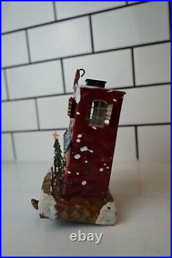 Rare Set Of 4 Christmas Express Stocking Hangers Made of metal Hand painted