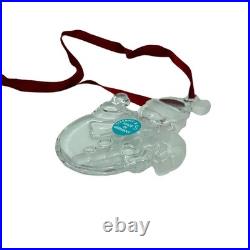 Rare Tiffany & Co Crystal Snowman Ornament Germany Box Pouch Letter 2014 Rare Tiffany & Co Crystal Snowman Ornament Germany Box Pouch Letter 2014