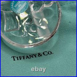 Rare Tiffany & Co Crystal Snowman Ornament Germany Box Pouch Letter 2014 Rare Tiffany & Co Crystal Snowman Ornament Germany Box Pouch Letter 2014
