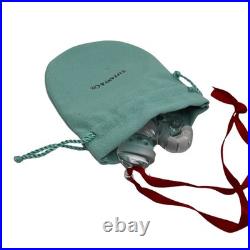 Rare Tiffany & Co Crystal Snowman Ornament Germany Box Pouch Letter 2014 Rare Tiffany & Co Crystal Snowman Ornament Germany Box Pouch Letter 2014