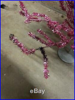 Rare Vintage Pink Aluminum Christmas Tree