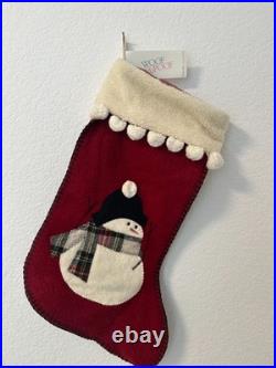Rare Vintage Snowman Woof and Poof Handmade Stocking with original tag