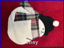 Rare Vintage Snowman Woof and Poof Handmade Stocking with original tag