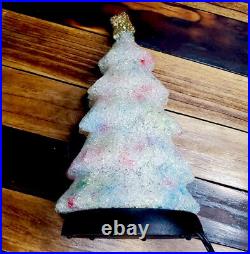 Rare Vintage Twinkle Eva Lamp Popcorn Lighted Christmas Tree Ting Shen Melted