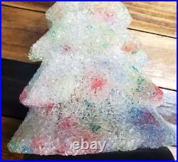 Rare Vintage Twinkle Eva Lamp Popcorn Lighted Christmas Tree Ting Shen Melted