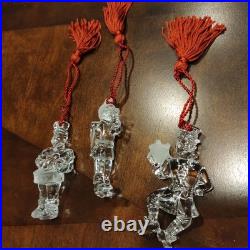 Rare Waterford Crystal Lord/Piper/Drummer MARQUIS 12 Days Christmas Ornaments