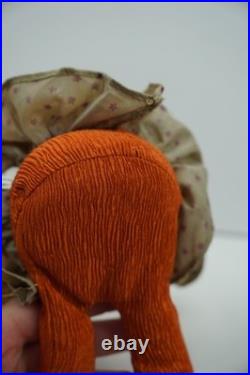 Rare Winward Pumpkin Head Figurines Set Fall Halloween Decor Pair Whimsy