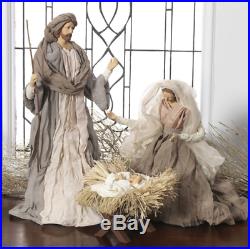 Raz 17.5 Holy Family Christmas Fabric Nativity Figures #3140230 Set of 3