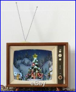Raz Imports 15 Lighted Animated Musical TV Town Square Tree 8 songs 3616310