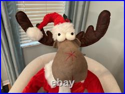 Raz Imports Jumbo Santa Moose 58H NEW