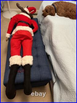 Raz Imports Jumbo Santa Moose 58H NEW