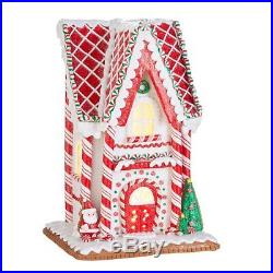 Raz Imports Kringle Candy Co. 13 Peppermint Gingerbread Lighted House
