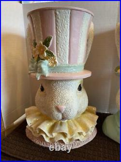 Raz Imports Resin Easter Bunny Decorative Head Planters