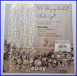 Raz Imports Warm White LED Fairy Lights Hanging Pendant Cluster Wedding Garland