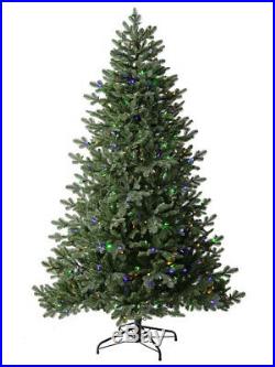 Real Feel Balsam Spruce Christmas Tree, 6 ft, 46 in, LED Color Changing