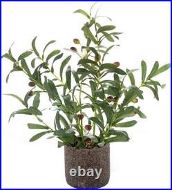 Realistic 18 Fake Olive Branches Plant with Fruits
