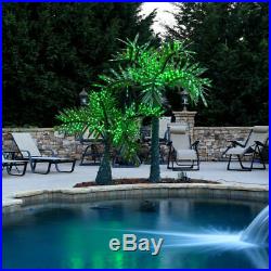 Realistic Palm Tree Commercial LED Lighted Outdoor Pool Yard Decoration 14 FT