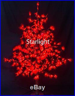Red 5ft/1.5m LED Maple Tree Outdoor Christmas Light Wedding Holiday Home Decor