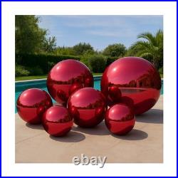 Red 6PCS Inflatable Mirror Ball Set Reusable Large Event Decoration Balloon P