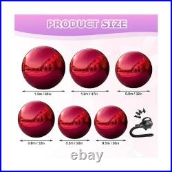 Red 6PCS Inflatable Mirror Ball Set Reusable Large Event Decoration Balloon P