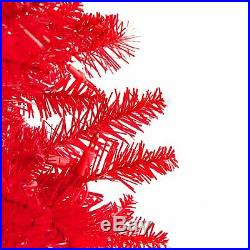 Red Ashley Pre-lit Christmas Tree by Sterling Tree Company