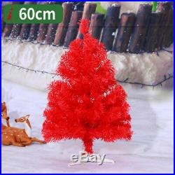 Red Christmas Artificial Tree Decoration Festival Holiday 2 3 4 5 6 7 8 FT Home