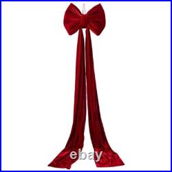 Red Velvet Giant Bows for Christmas Perfect for Tree, Window, Wall Decor Red Velvet Giant Bows for Christmas Perfect for Tree, Window, Wall Decor