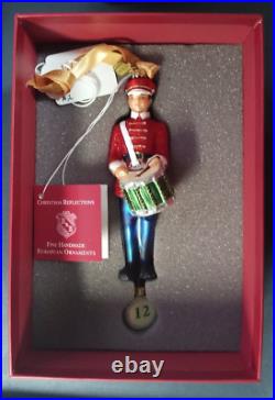 Reed & Barton 12 DRUMMERS DRUMMING ORNAMENT 12 Days of XMas Series MIB