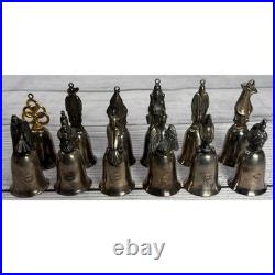 Reed & Barton Silver-Plated 12 Days Of Christmas Bells With Boxes