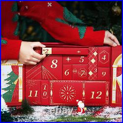 Refillable Christmas Boxes Portable Christmas Countdown Calendar Boxes current