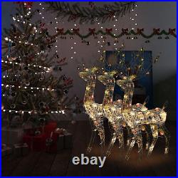 Reindeer Christmas Decoration 3 Pcs, Pre-Lit Christmas, Xmas Decoration T8J1
