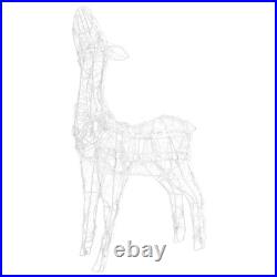 Reindeer Family Blue Acrylic Small Decorative Inlays